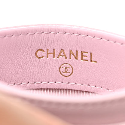 Chanel Caviar Pearl Quilted Coco Candy Card Holder Pink 6 of 10