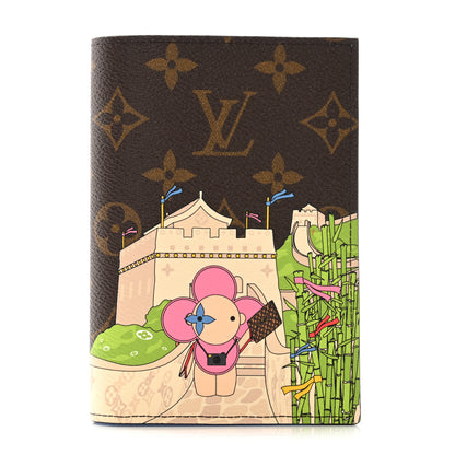 Louis Vuitton Monogram 2021 Christmas Animation China Passport Cover Myosotis Blue 1 of 6