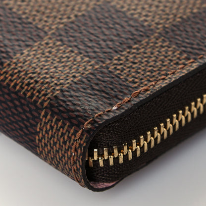 Louis Vuitton Damier Ebene Zippy Coin Purse Rose Ballerine 9 of 11