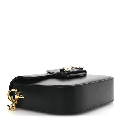 Gucci Azalea Calfskin Mini Crystal Horsebit 1955 Shoulder Bag Black 4 of 10
