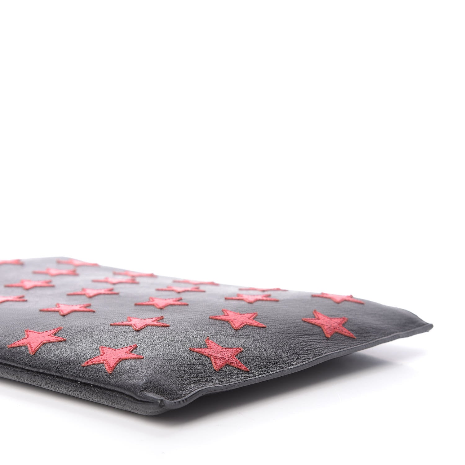 Saint Laurent Calfskin Star Rider iPad Pouch Black 8 of 10