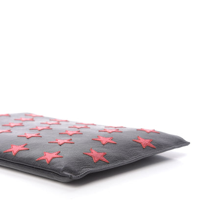 Saint Laurent Calfskin Star Rider iPad Pouch Black 8 of 10