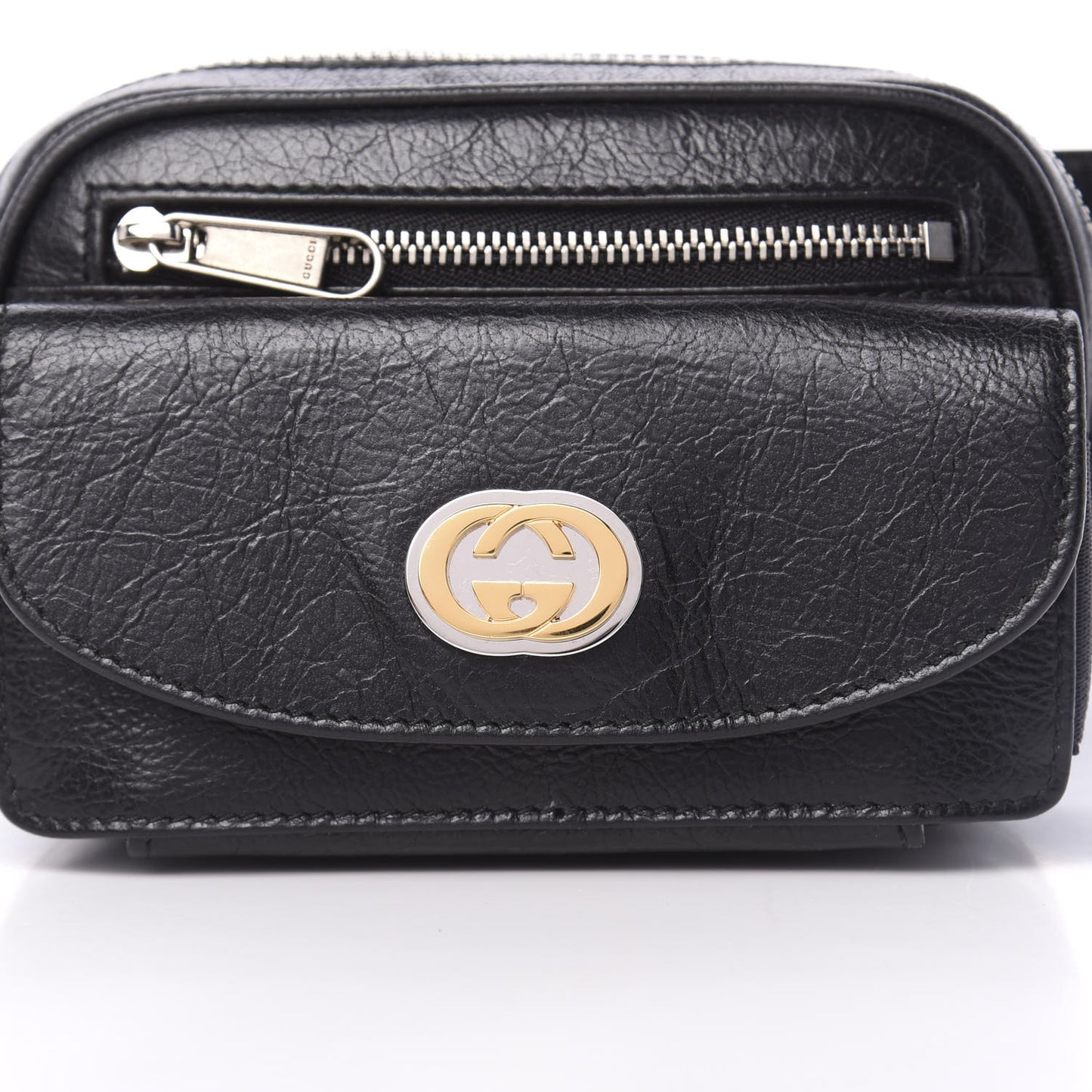 Fluffy Calfskin Mini Morpheus Belt Bag 90 36 Black