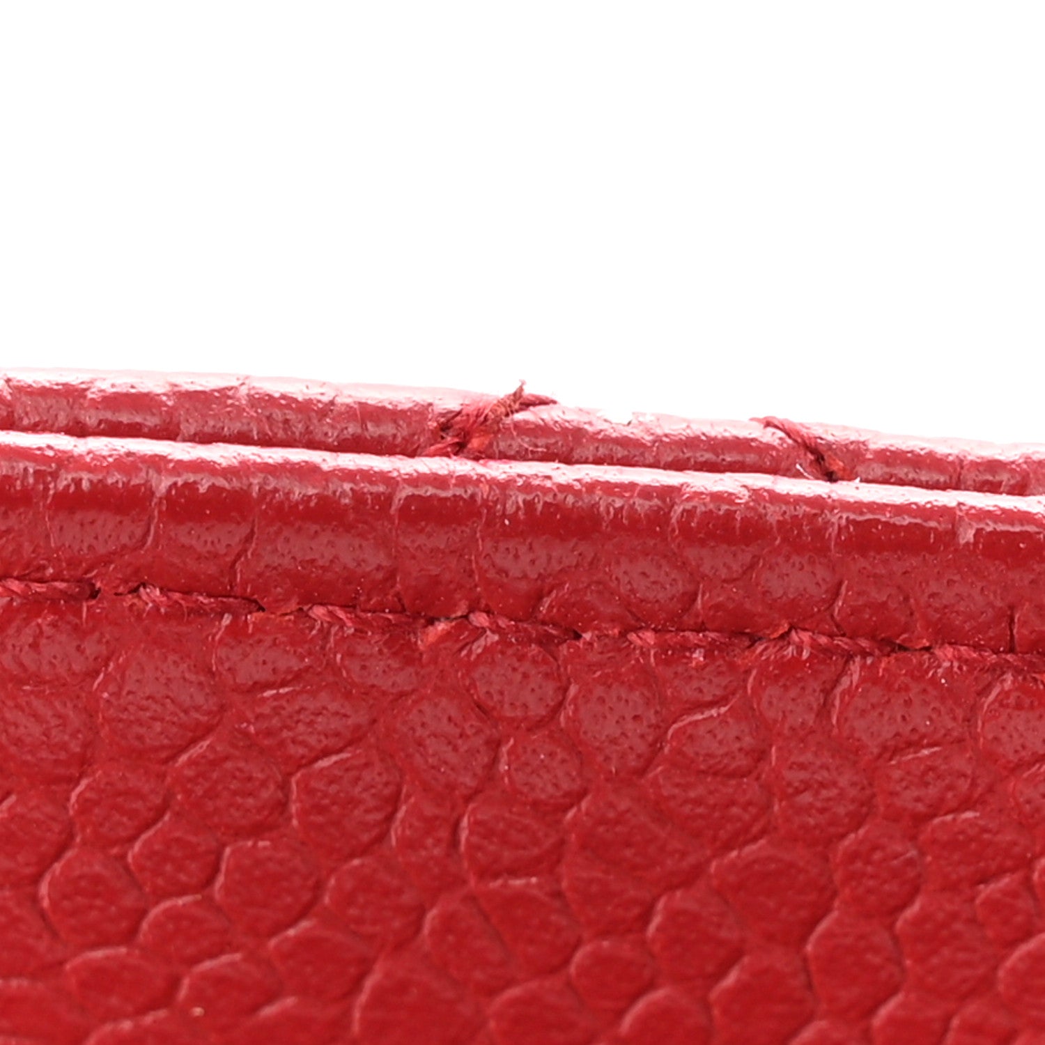Chanel Caviar Quilted Wallet On Chain WOC Red 12 of 14