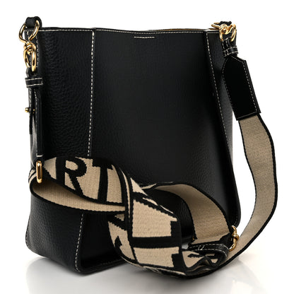 Stella McCartney Grainy Alter Mat Perforated Logo Mini Crossbody Black 3 of 9