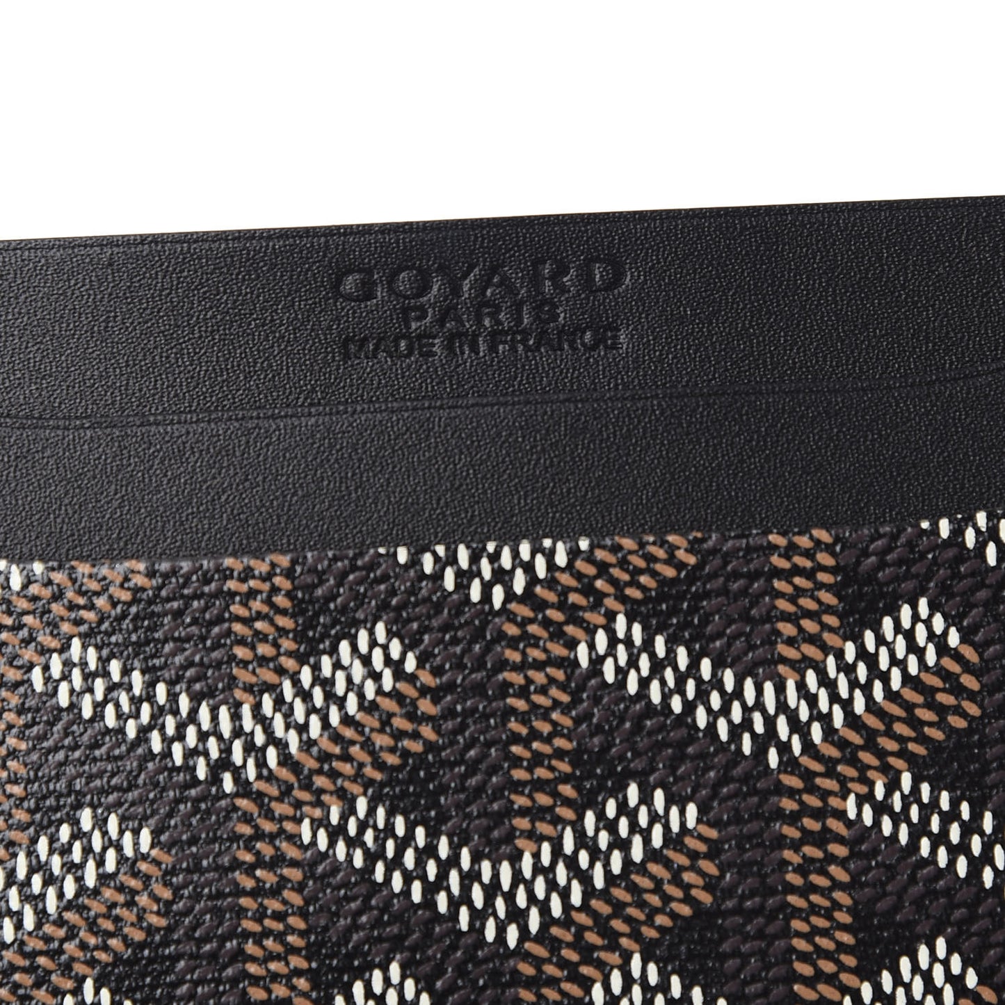 Goyardine Saint Sulpice Card Holder Black