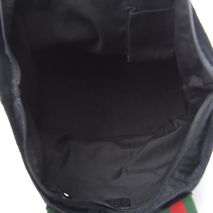 Gucci GG Monogram Large Web Handle Bucket Tote Black 5 of 12