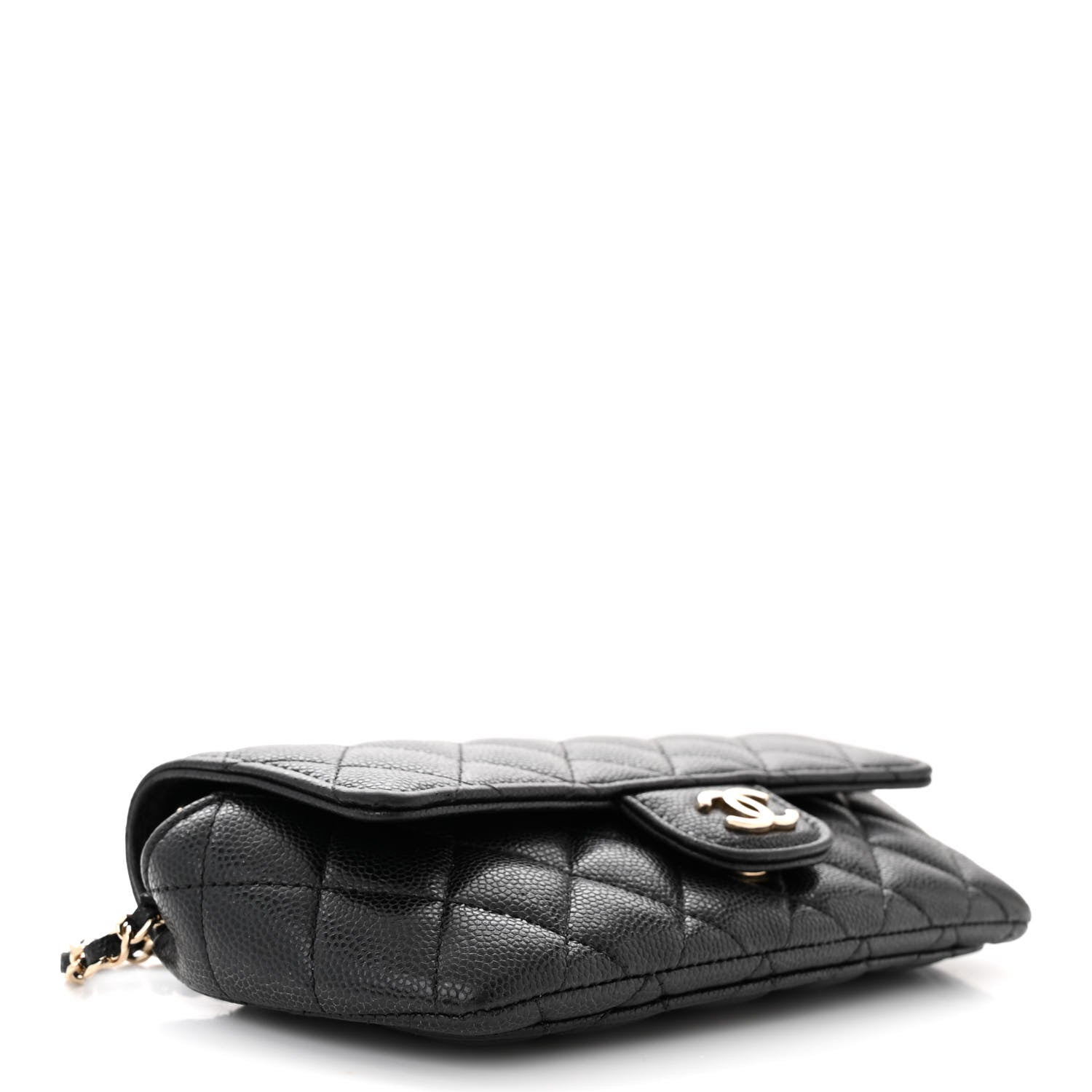Chanel Caviar Quilted Glasses Case With Chain Black 4 of 12