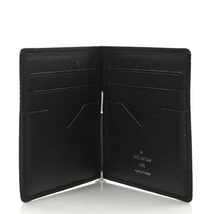 Louis Vuitton Taiga Pince Wallet Black 5 of 6