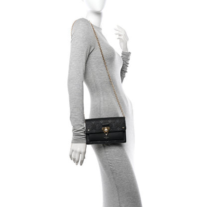 Louis Vuitton Empreinte Vavin Chain Wallet Black 2 of 9