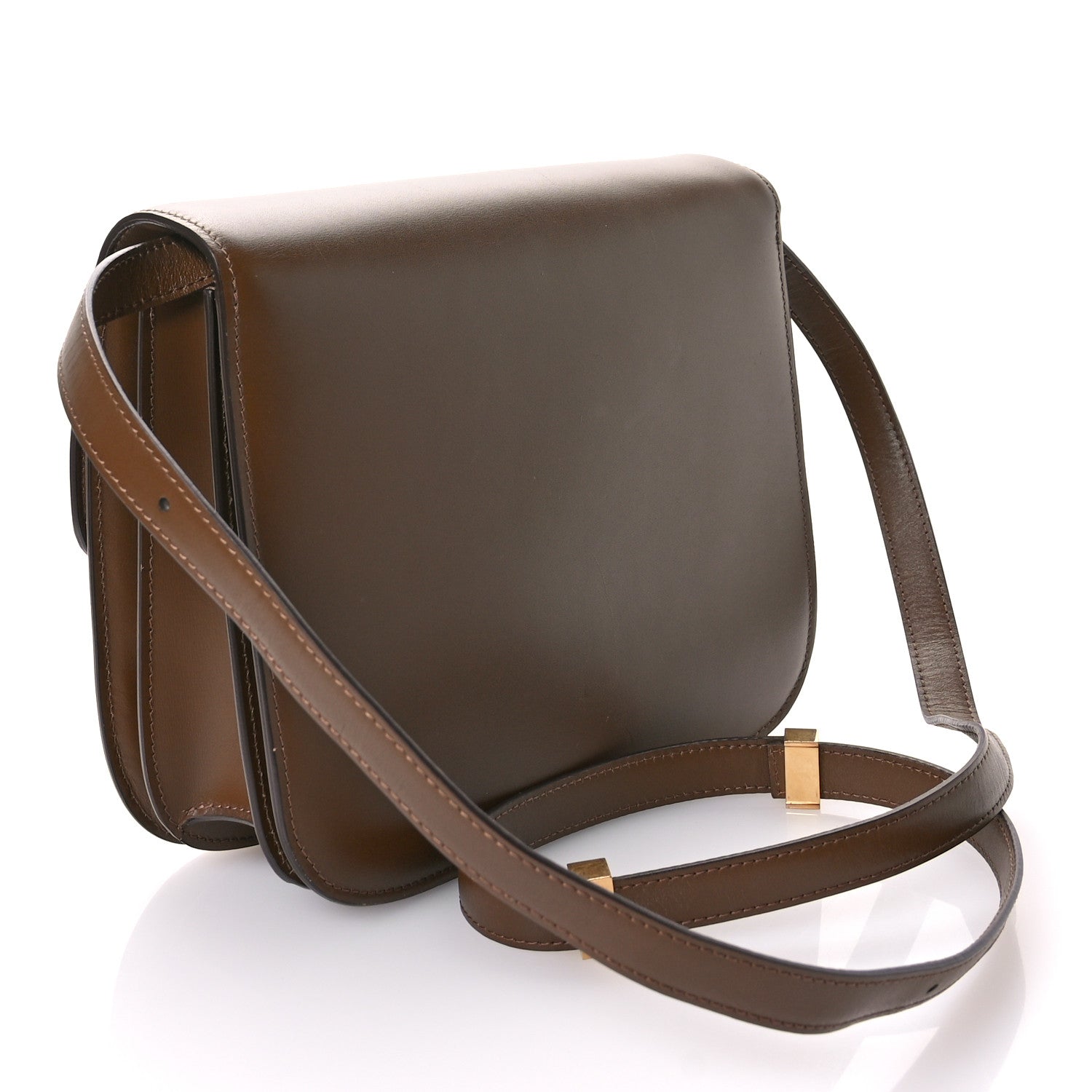 Celine Box Calfskin Medium Classic Box Flap Bag Camel 3 of 12