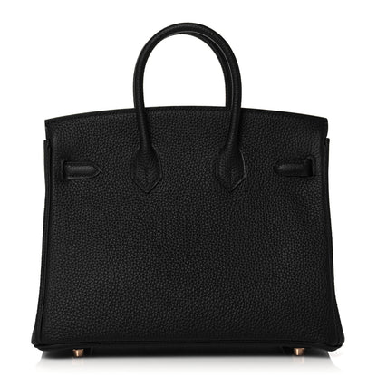 Hermes Togo Birkin 25 Black 4 of 35