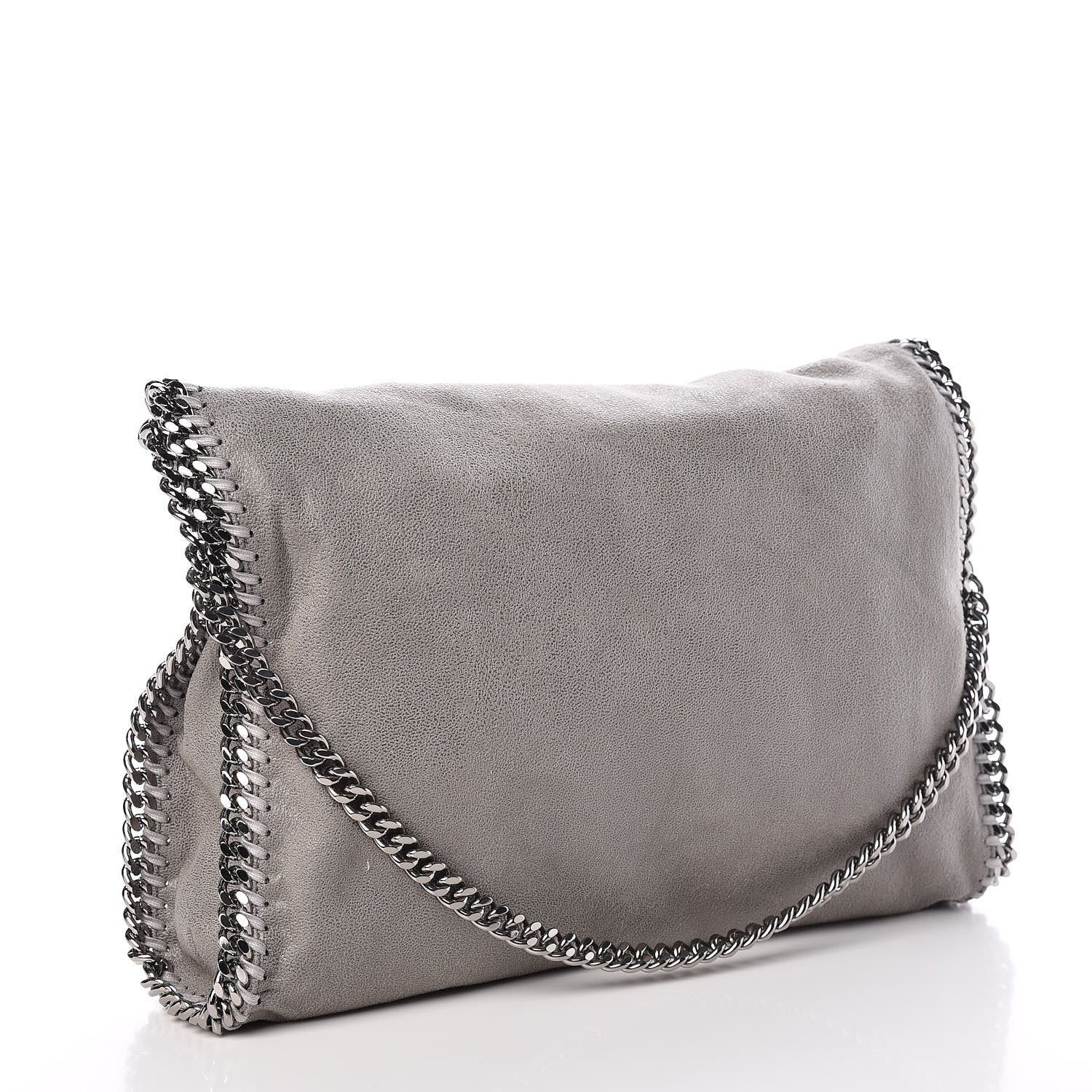 Stella McCartney Shaggy Deer Falabella Fold Over Tote Grey 4 of 9