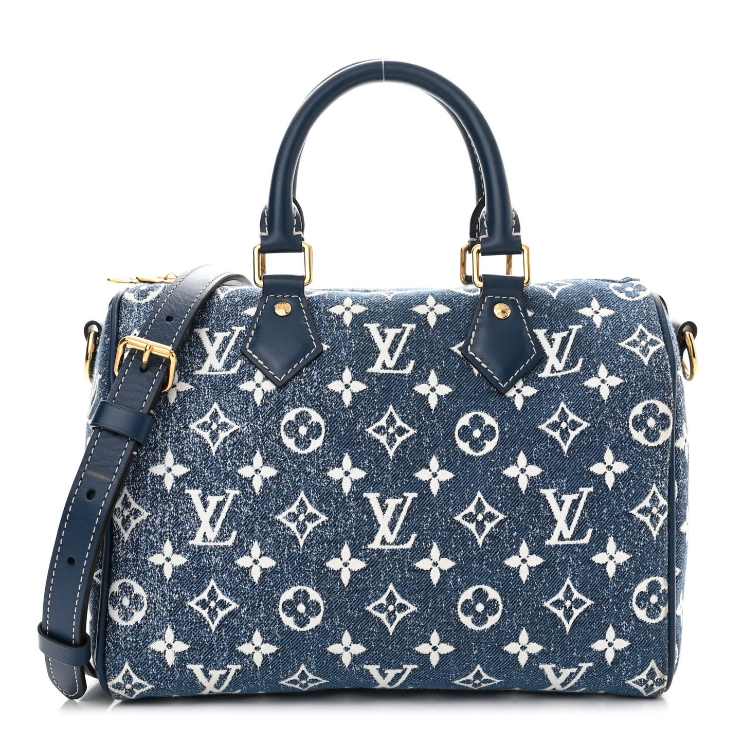 Monogram Jacquard Denim Speedy Bandouliere 25 Bleu