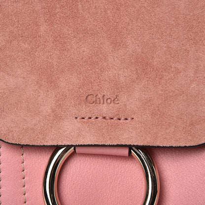 Chloe Suede Calfskin Mini Faye Backpack Washed Pink 8 of 10
