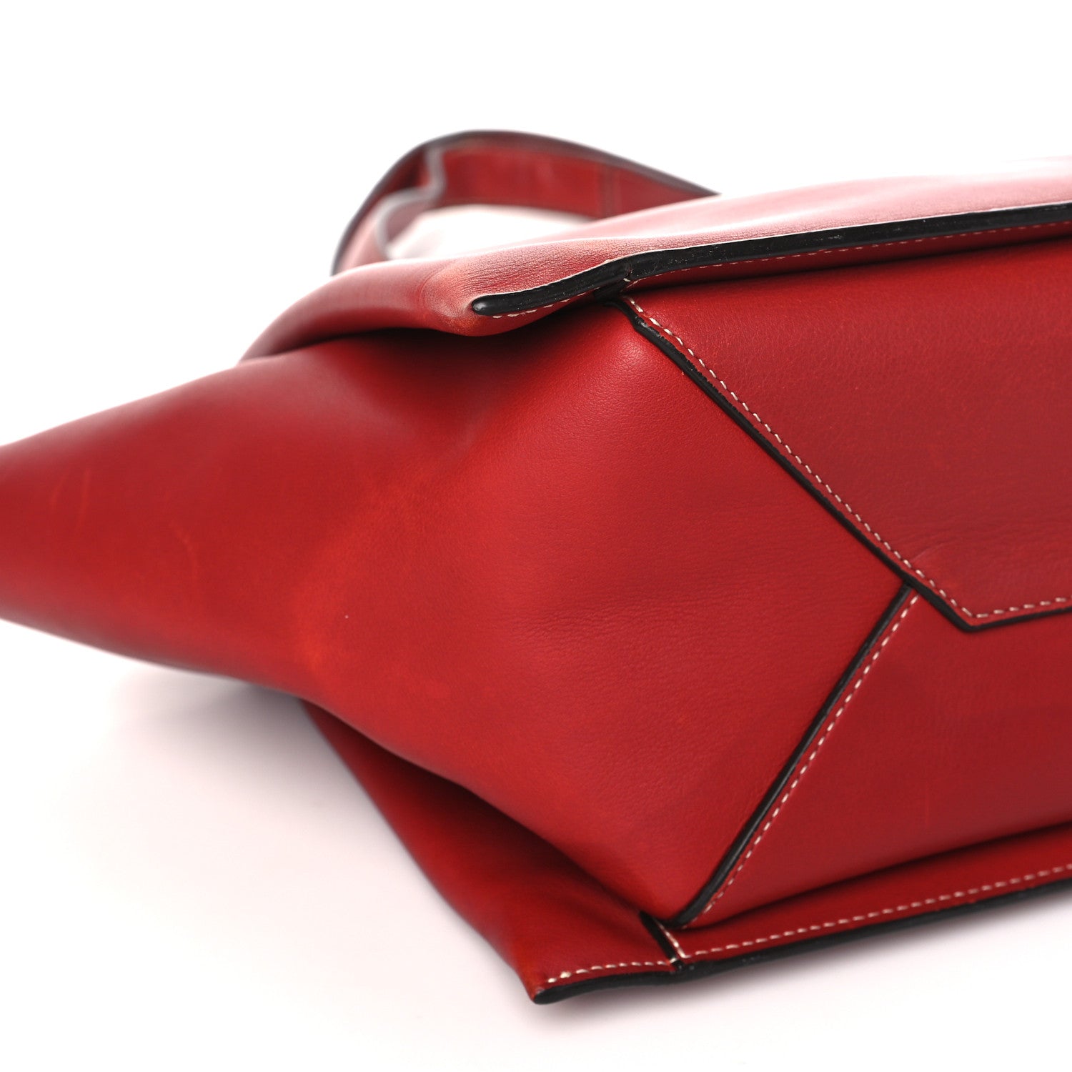 Celine Smooth Calfskin Small Tri-Fold Bag Red 8 of 14