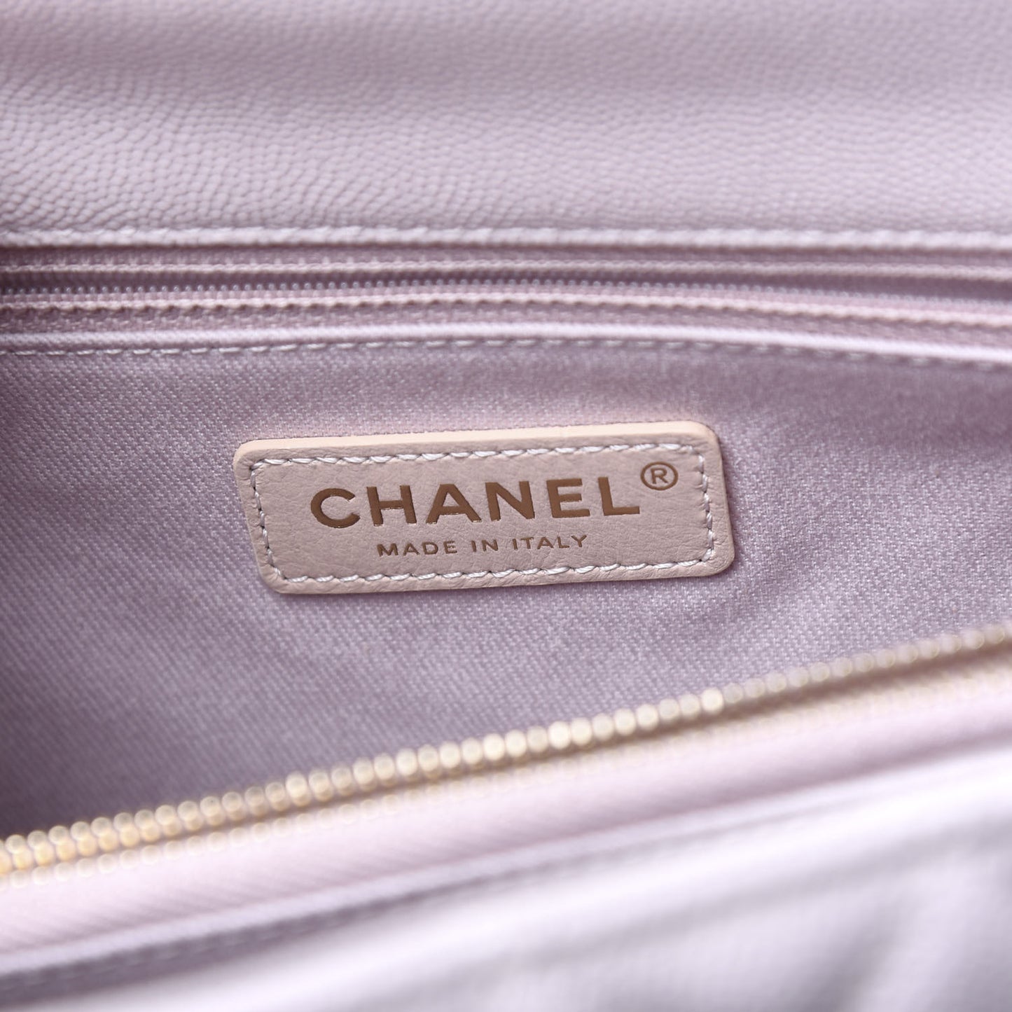 Caviar Quilted Small Coco Handle Flap Lilas Lilac