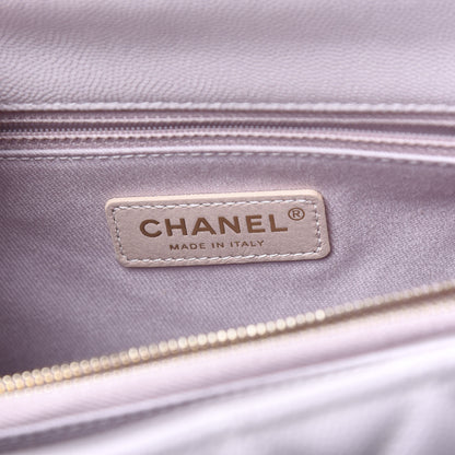 Chanel Caviar Quilted Small Coco Handle Flap Lilas Lilac 5 of 10