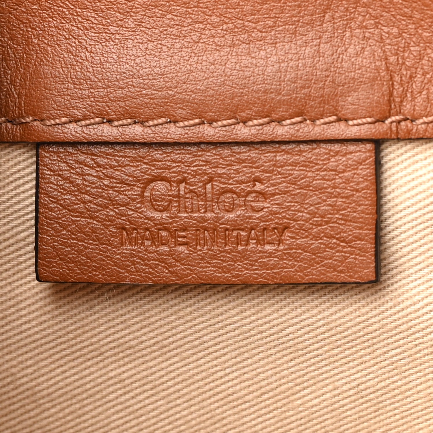 Chloe Suede Calfskin Mini Faye Backpack Tan 8 of 10