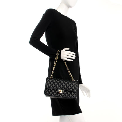 Chanel Caviar Quilted Medium Double Flap Black 2 of 9