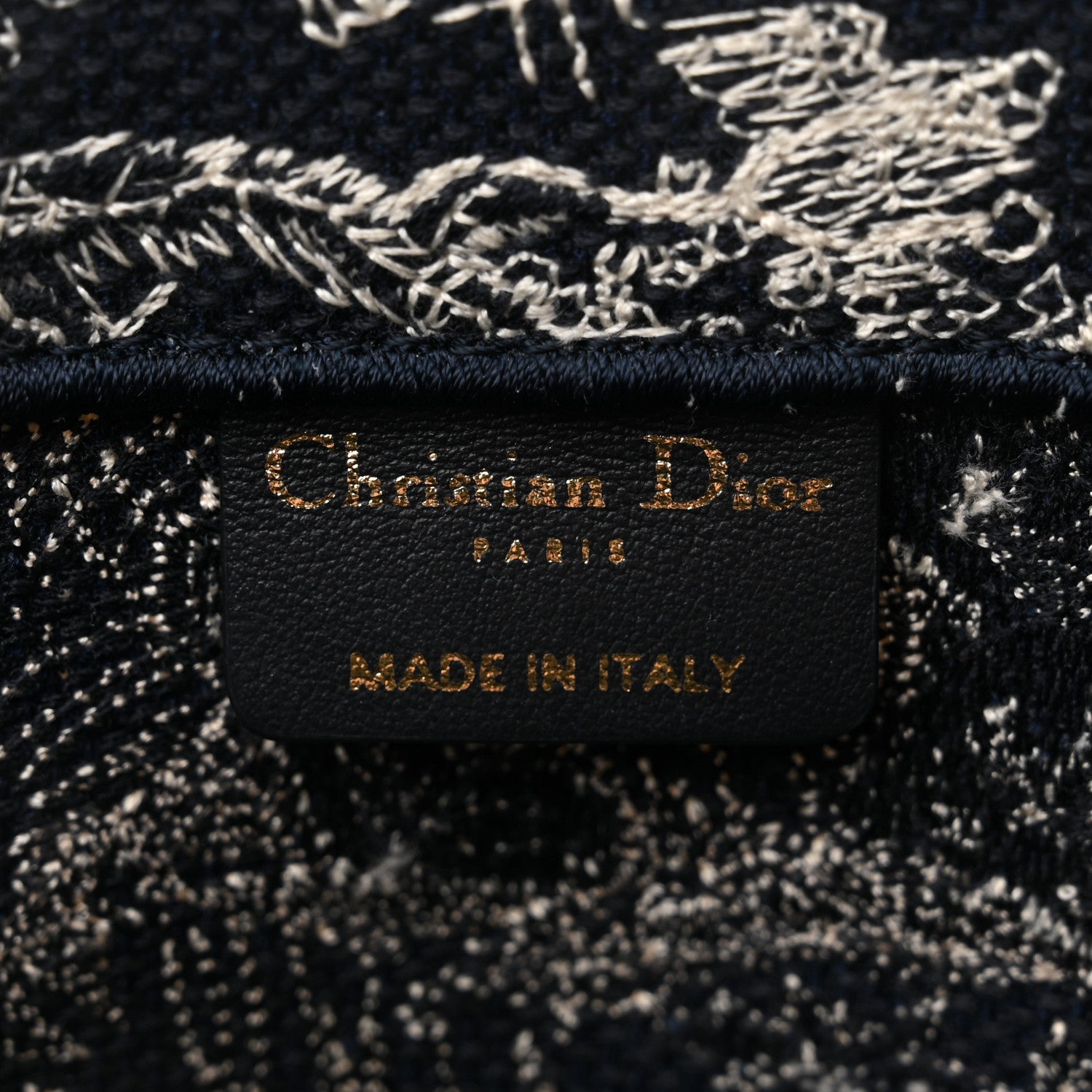 Christian Dior Canvas Embroidered Medium Toile De Jouy Reverse Book Tote Blue 6 of 10