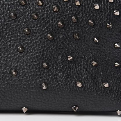 Christian Louboutin Grained Calfskin Studded Satchel Black 13 of 17