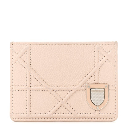 Christian Dior Grained Calfskin Cannage Diorama Card Holder Rose Poudre 1 of 8