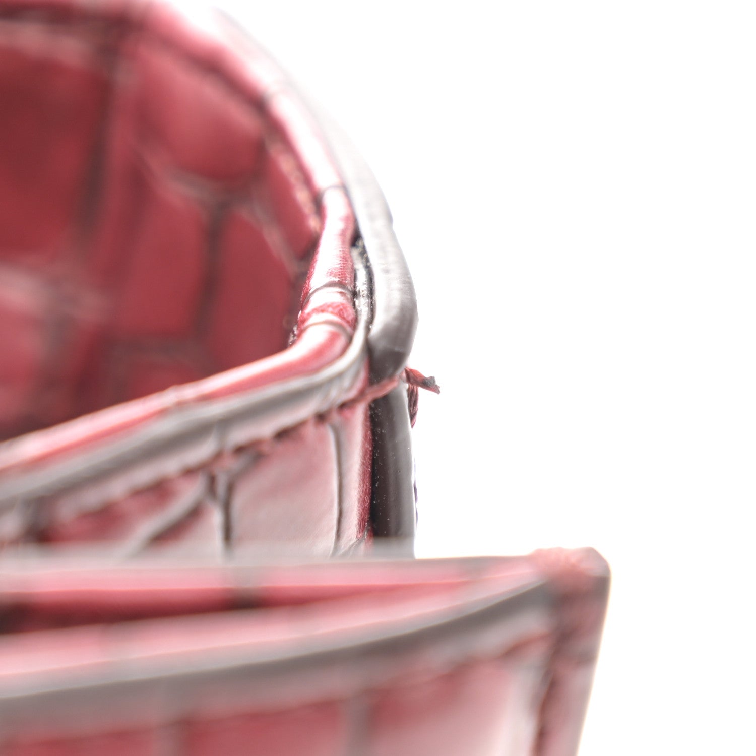 Stella McCartney Embossed Crocodile Effect Medium Falabella Box Shoulder Bag Red 10 of 11