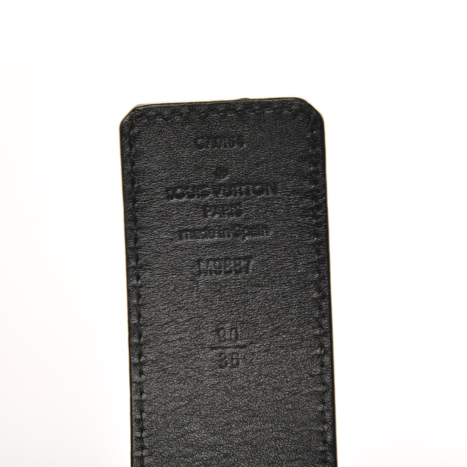 Louis Vuitton Calfskin 40mm LV Initiales Reversible Belt 90 36 Dark Brown Black 5 of 5