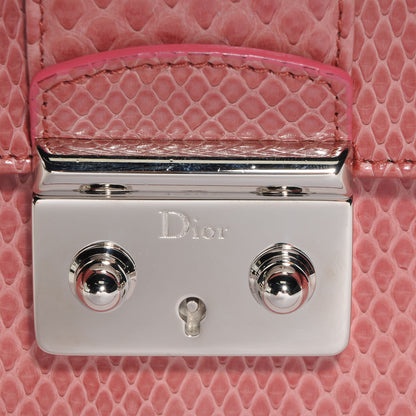 Christian Dior Shiny Python Medium Miss Dior Flap Rose Jaipur 9 of 9