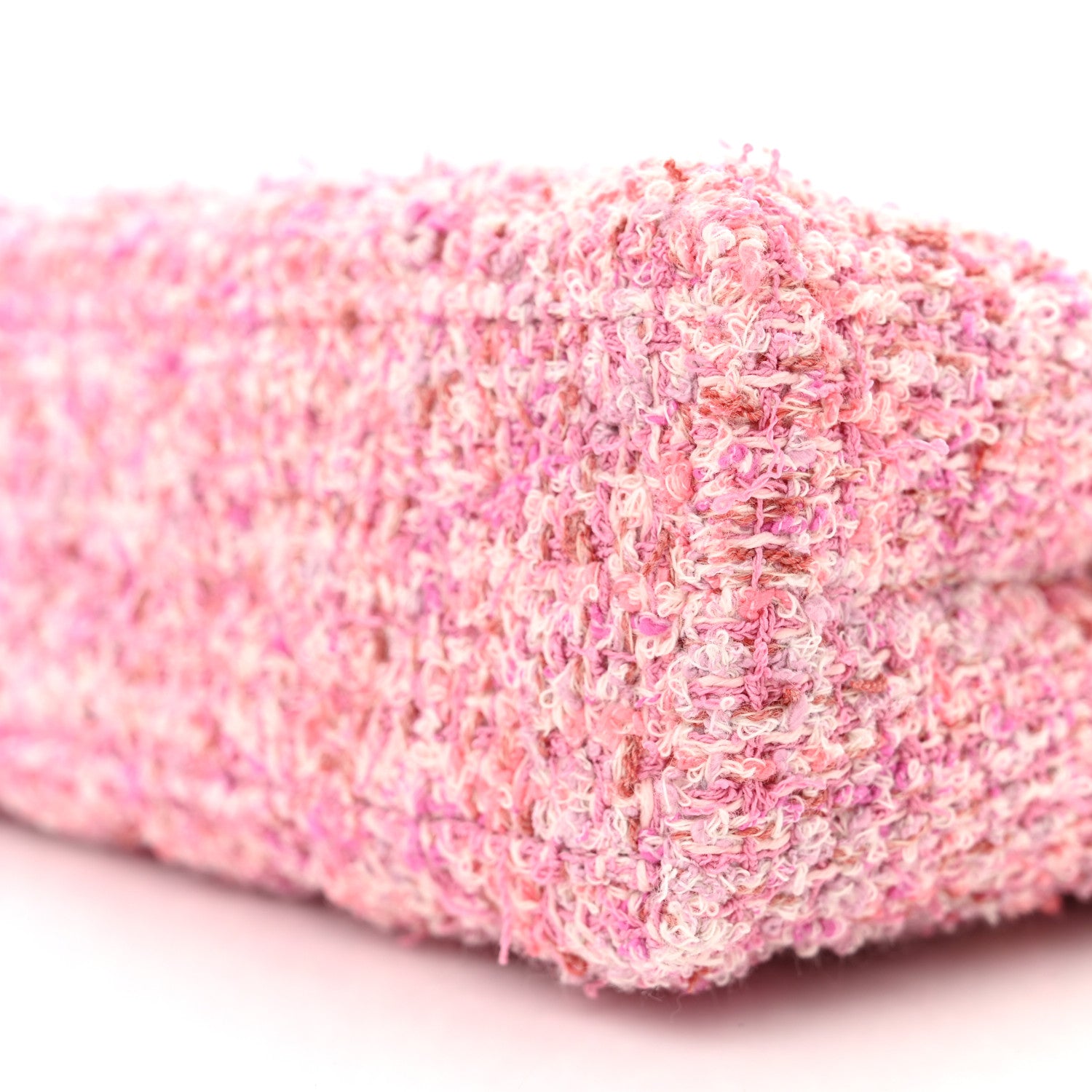 Chanel Tweed Quilted Nano Kelly Shopper Pink 10 of 11