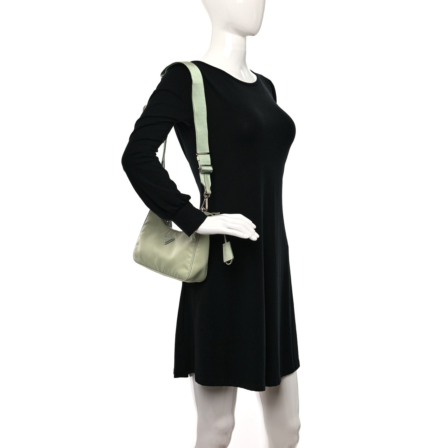 Re-Nylon Saffiano Re-Edition 2005 Shoulder Bag Acqua