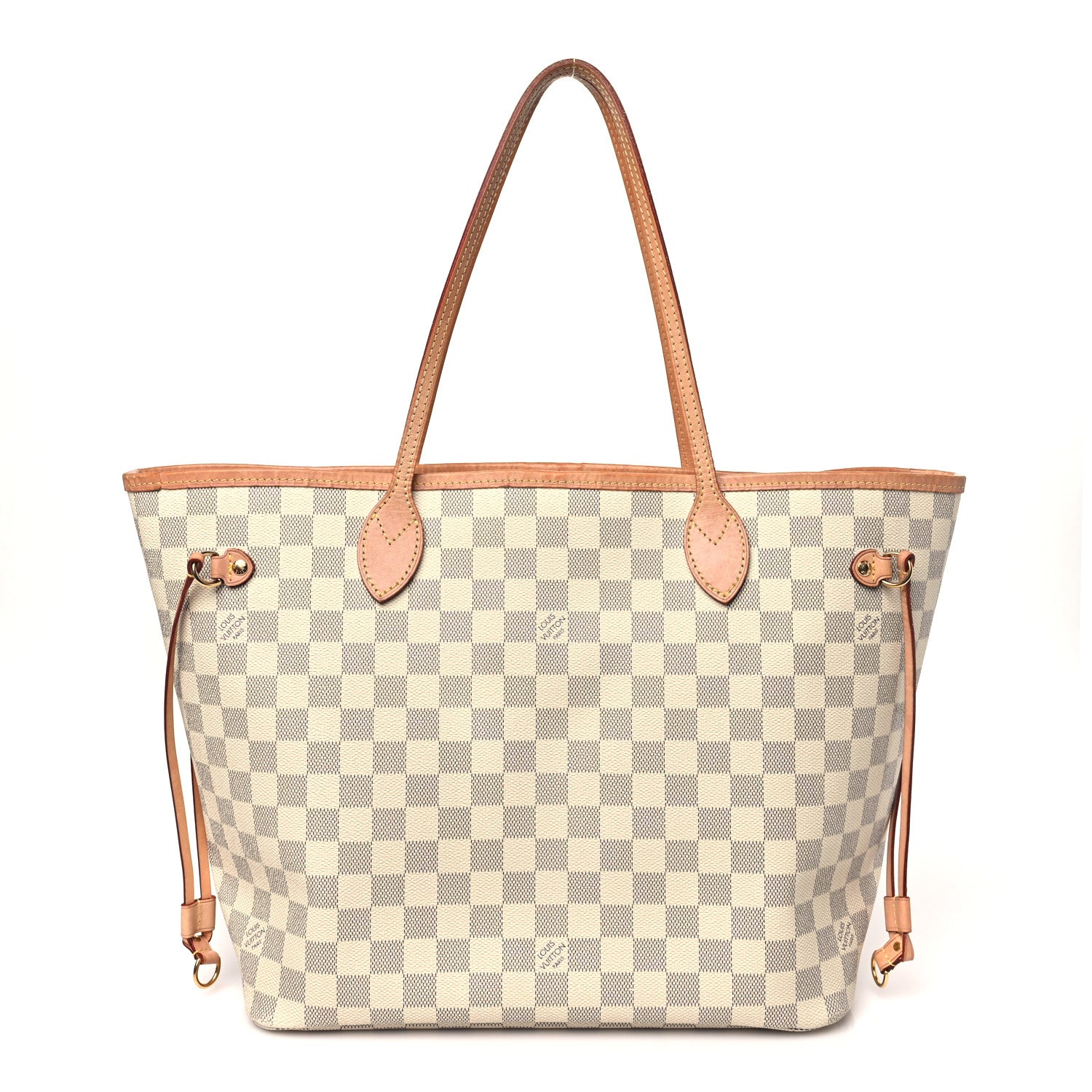 Louis Vuitton Damier Azur Neo Neverfull MM Rose Ballerine 1 of 13
