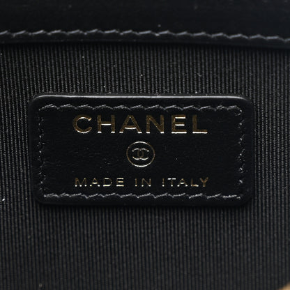 Chanel Patent Calfskin Quilted Medium Cosmetic Case Black 6 of 8