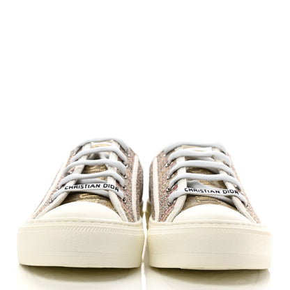 Christian Dior Romance Lurex Walk'N'Dior Low Top Sneakers 37.5 Multicolor 2 of 9