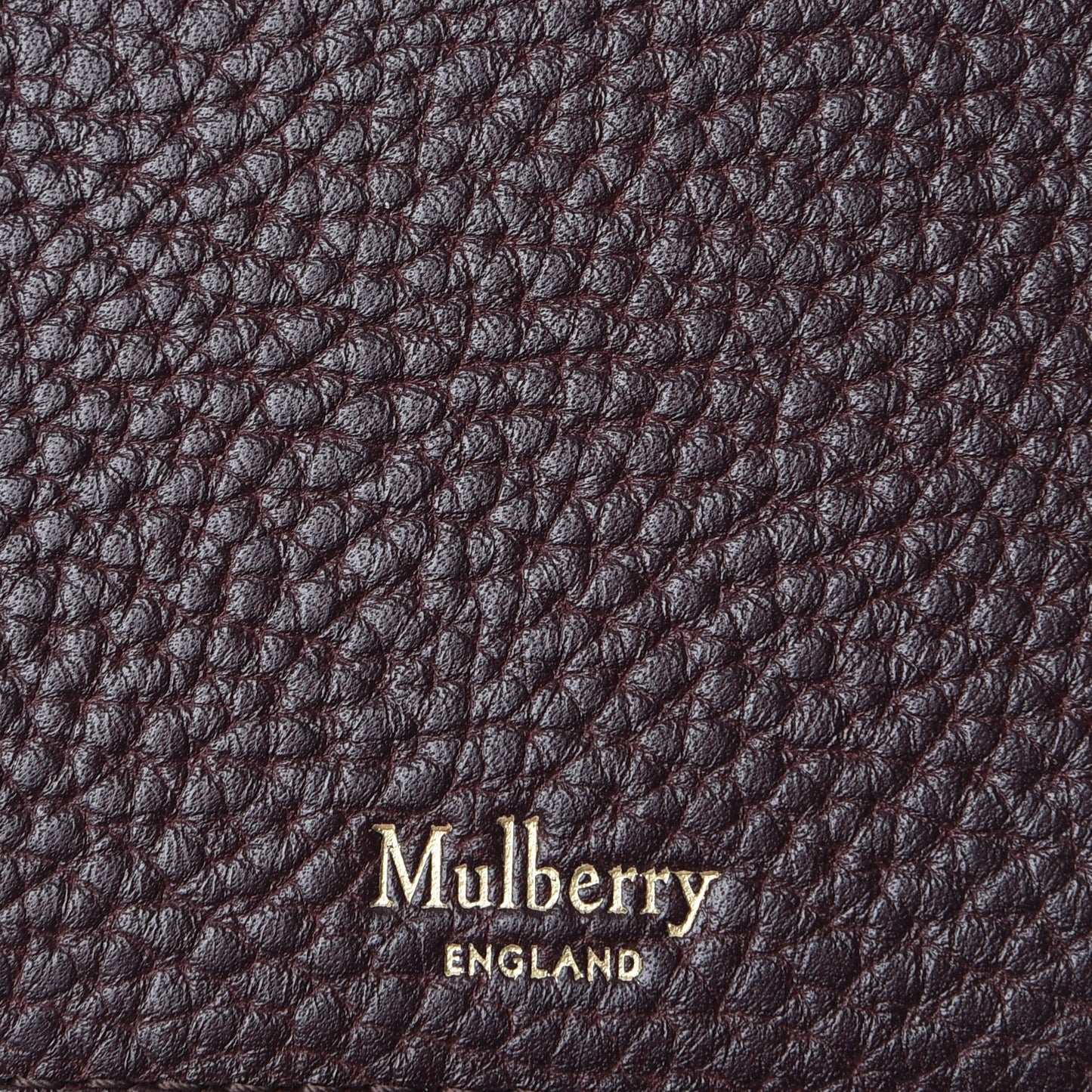 Natural Grain Calfskin Continental Wallet Oxblood