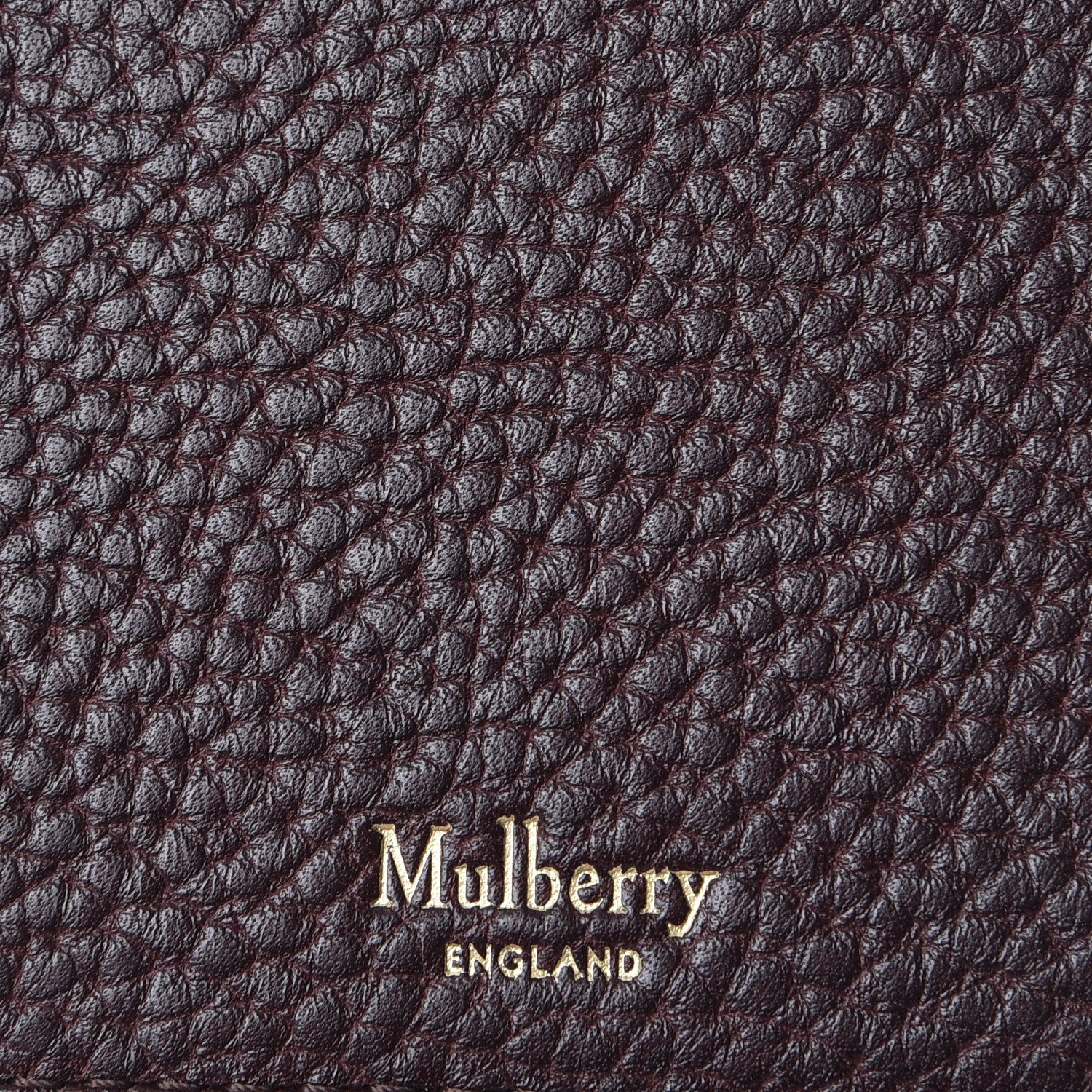 Mulberry Natural Grain Calfskin Continental Wallet Oxblood 6 of 9