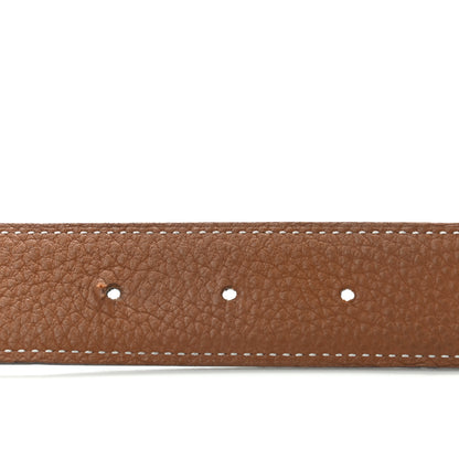 Hermes Swift Togo 32mm Belt Strap 85 Black Gold 5 of 10