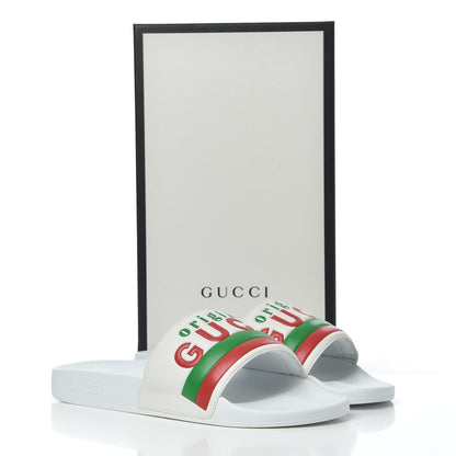 Gucci Nappa Original Gucci Mens Slide Sandals 11 Great White 8 of 8