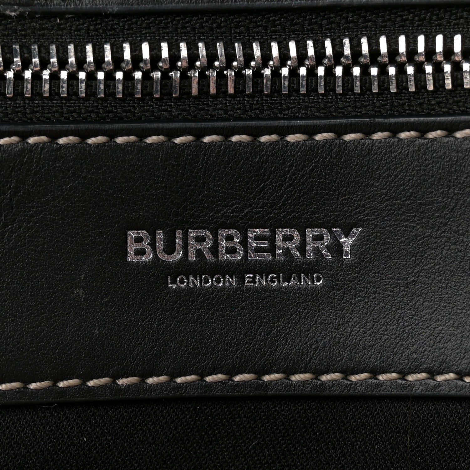 Burberry E-Canvas Check Jett Backpack Navy Blue 6 of 12