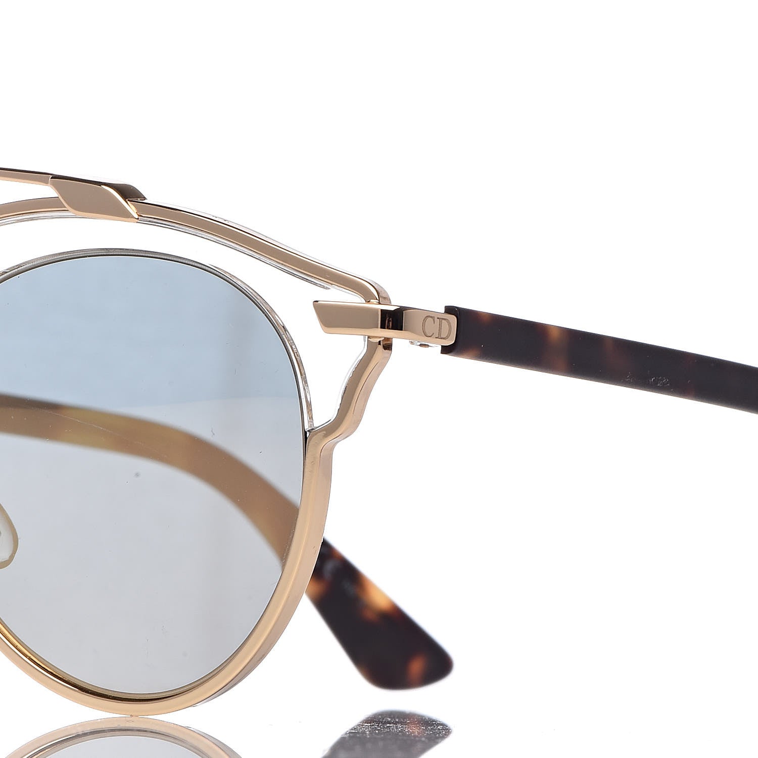 Christian Dior Mirrored So Real Sunglasses Gold 7 of 8
