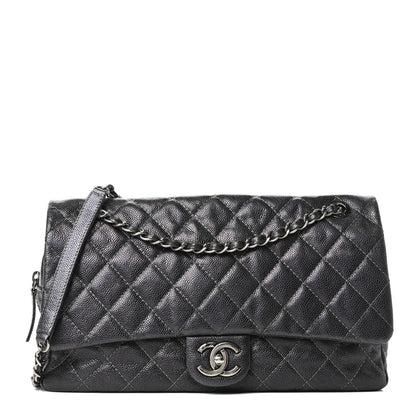 Chanel Iridescent Caviar Quilted Large Chic Flap Grey 1 of 9