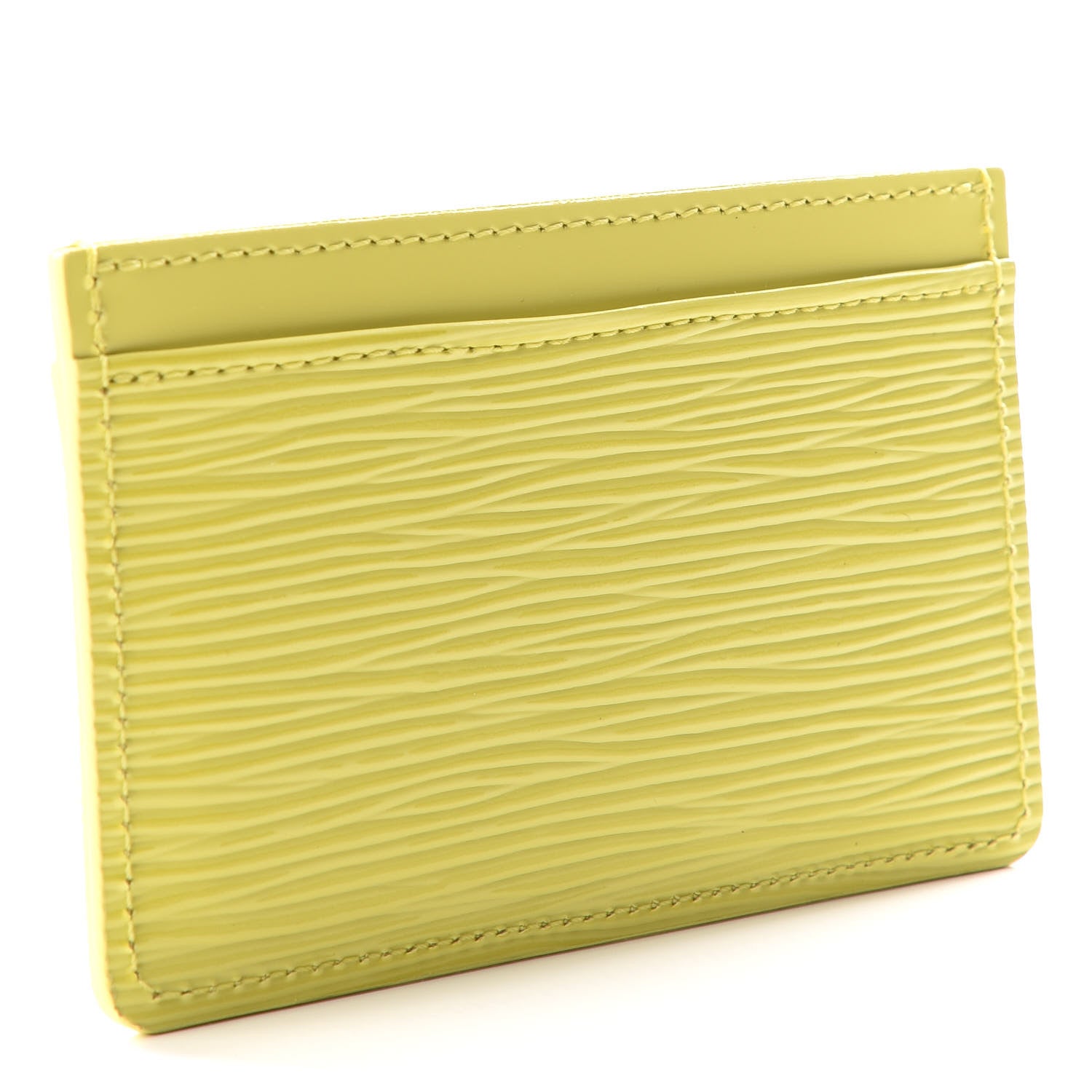 Louis Vuitton Epi Card Holder Vert Acide 2 of 9