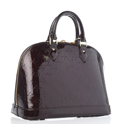 Louis Vuitton Vernis Alma PM Amarante 3 of 10