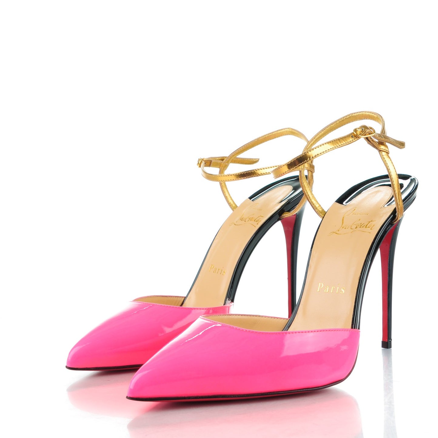 Patent Specchio Rivierina 100 Pumps 39 Shocking Pink