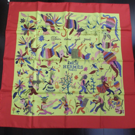 Silk Din Tini Ya Zue Scarf 90