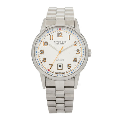 Tiffany Stainless Steel 40mm CT60 3-Hand Automatic Watch 1 of 4