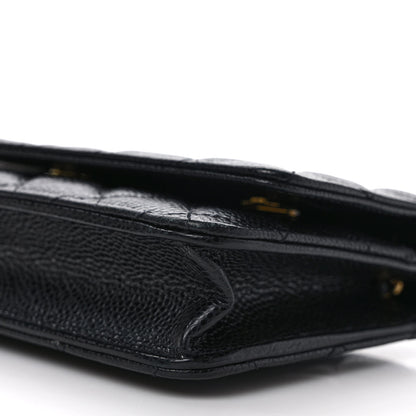 Chanel Caviar Quilted Wallet on Chain WOC Black 9 of 10