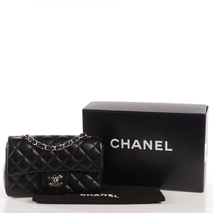 Chanel Caviar Quilted Mini Rectangular Flap Black 5 of 9
