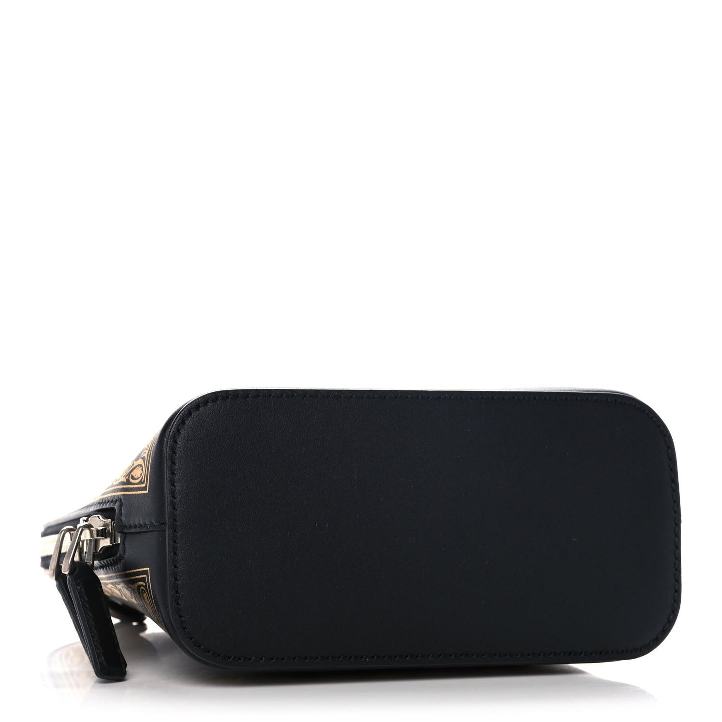 X SEGA Calfskin GUCCY Stars Mini Dome Shoulder Bag Black Gold